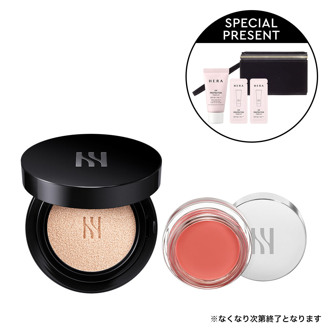 【HERA クッションファンデ等】韓国コスメまとめ売り　12点セット HERA (ヘラ) ブラック クッション (23N1 ベージュ) SPF34/PA++