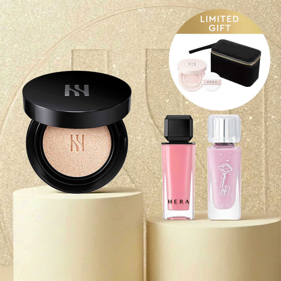 ラッキーバッグリップメイクセット( ブラック クッション ファンデーション)